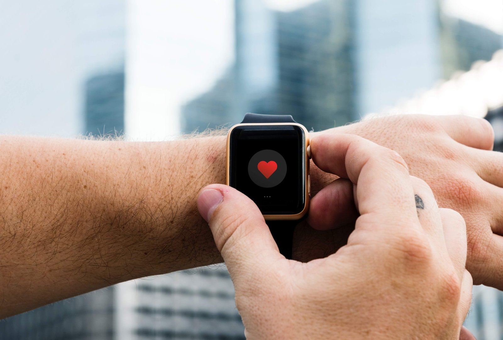 Apple Watch arm heart