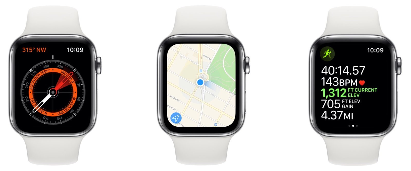 Apple Watch Series 5 Compass Maps